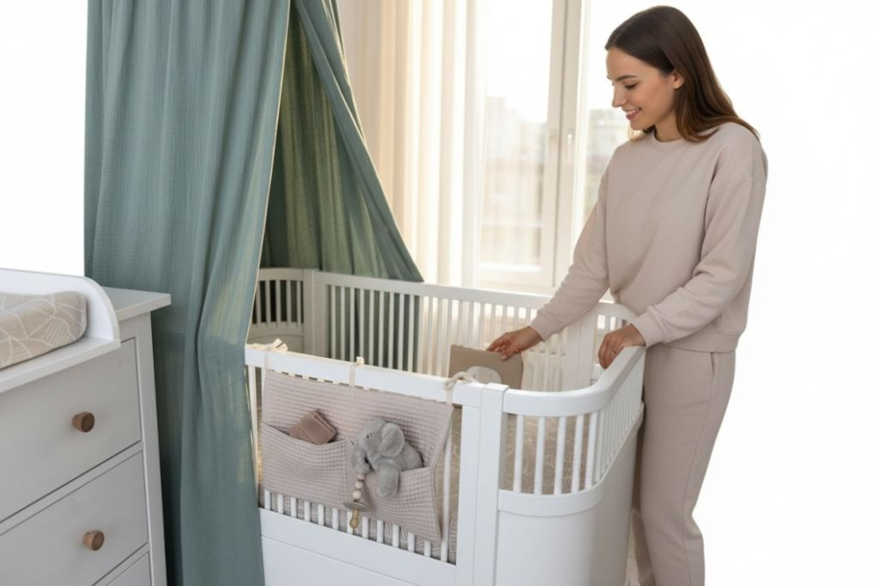 Preview: Bett-Organizer, Hänge-Utensilo - 2 Taschen